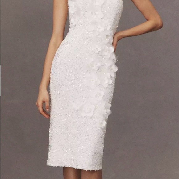 midi thick strap dress Sogno Thick Adjustable Strap Midi Lace Dress
